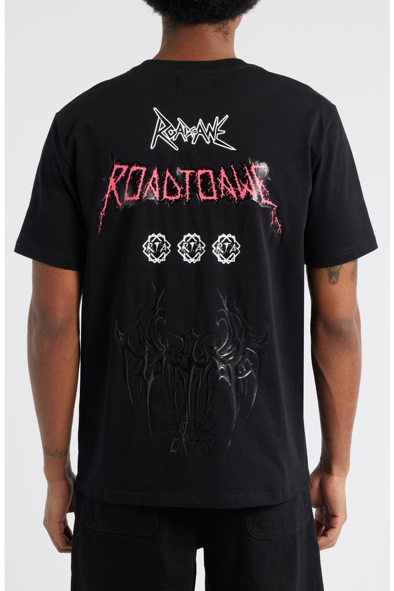 Liam Cyber Metal Graphic T-Shirt, Alternate, color, BLACK CYBER METAL