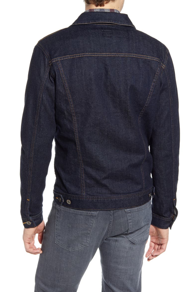 Dart Denim Jacket, Alternate, color, HIGHWAY