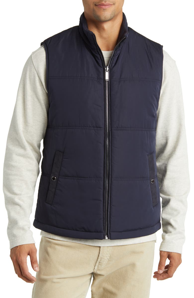 Johnston & Murphy Reversible Quilted Vest, Alternate, color, 