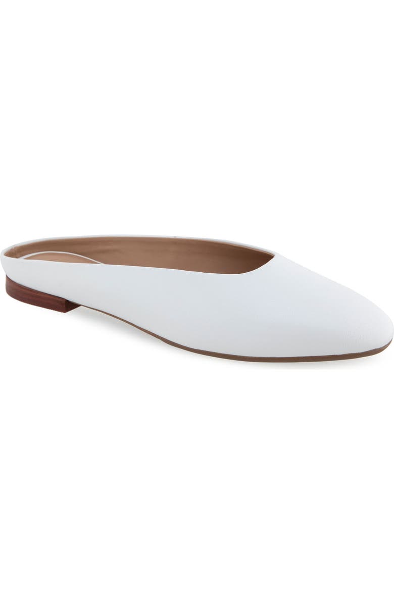 Aerosoles Amara Mule, Main, color, Bright White Shiny Leather