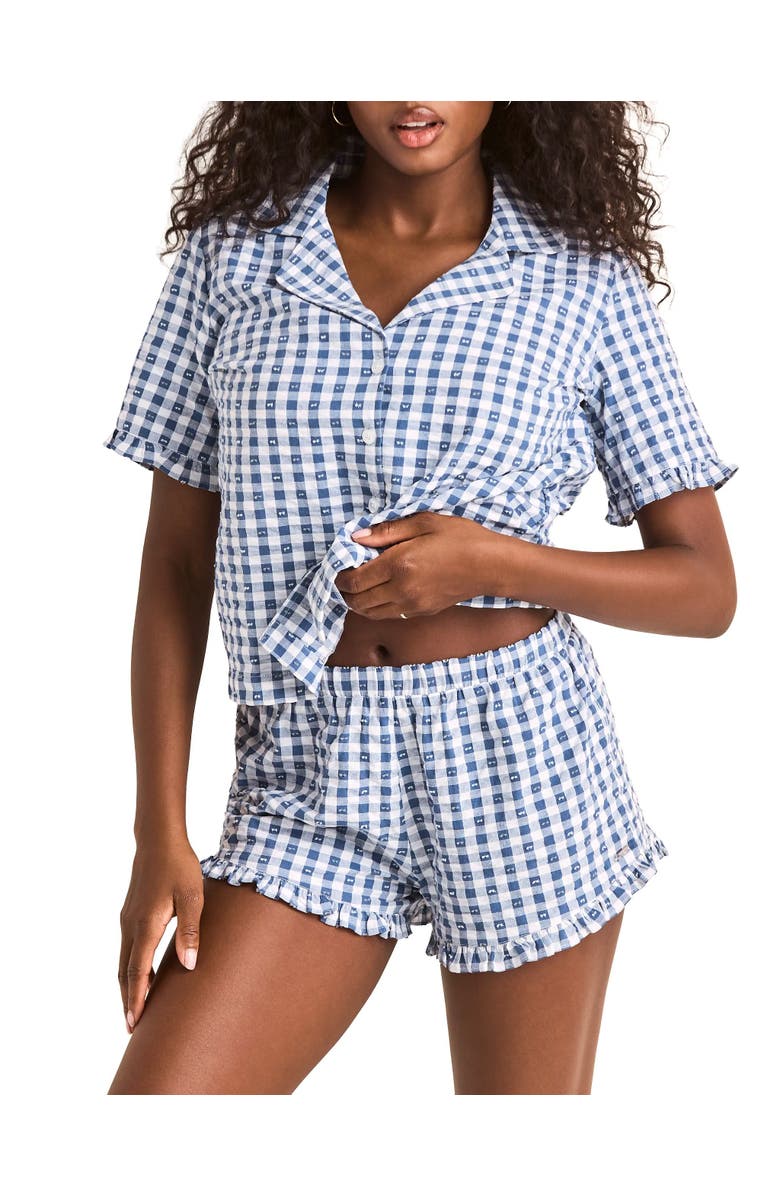Adore Me Barbara Short Pajama Set, Alternate, color, Blue