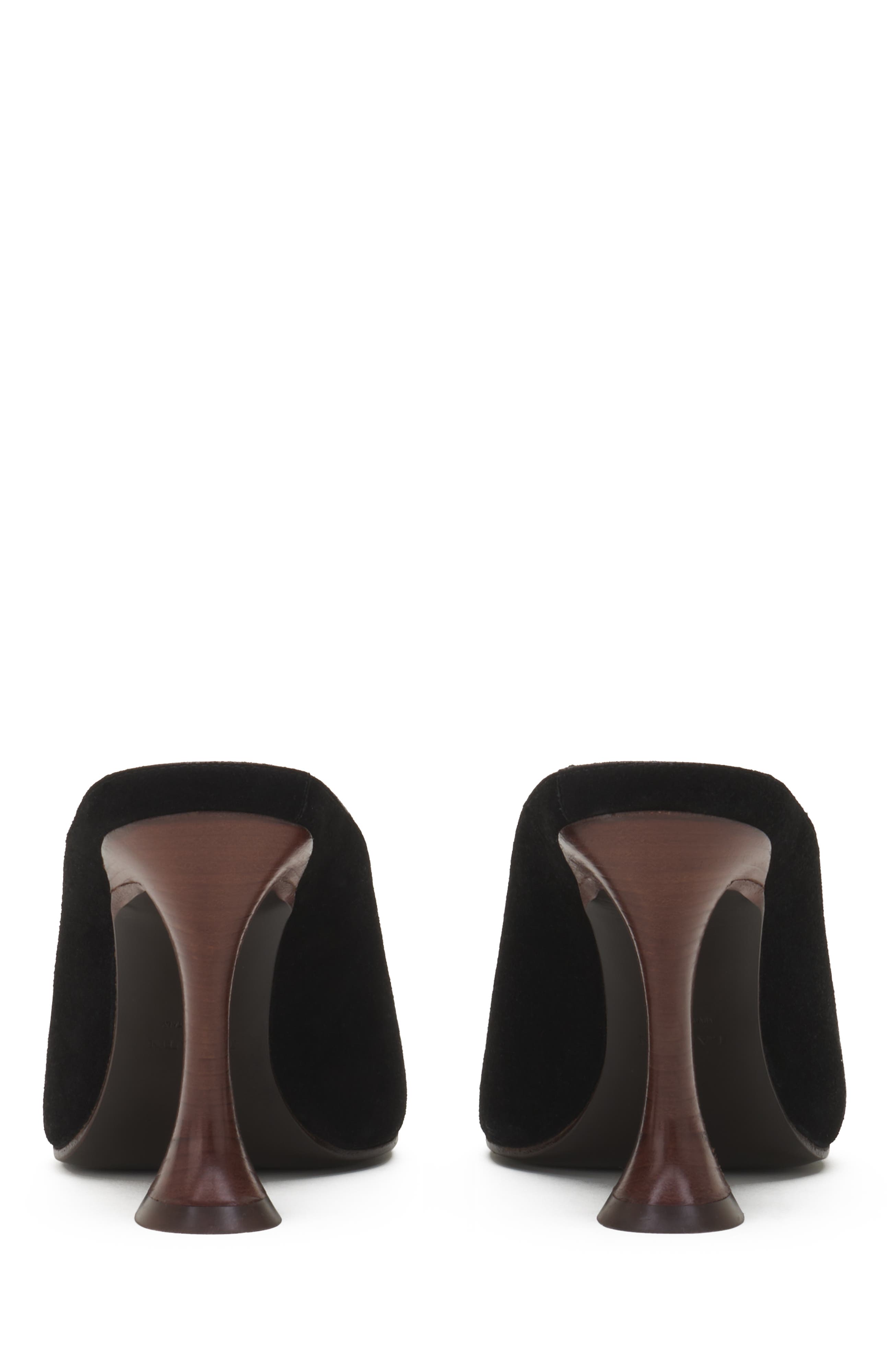 Midnight Step Mule In Suede, Alternate, color, Black