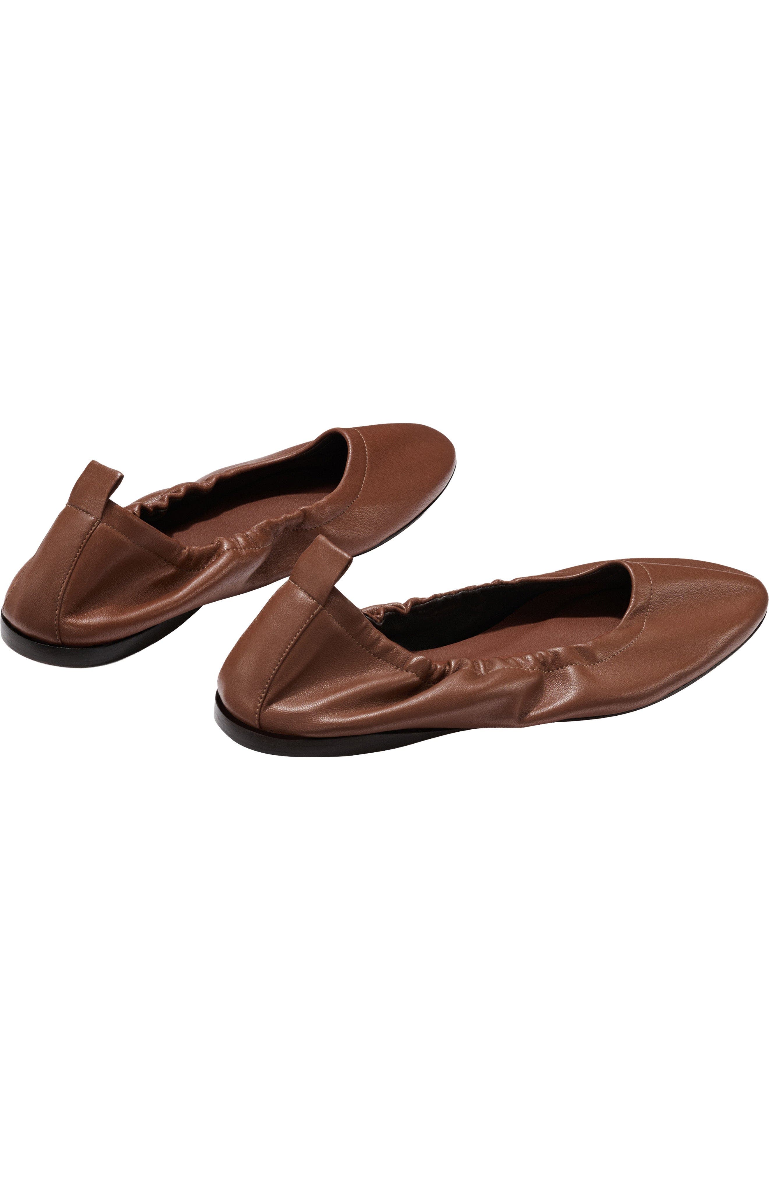The Pascale Flat, Alternate, color, Cognac Nappa