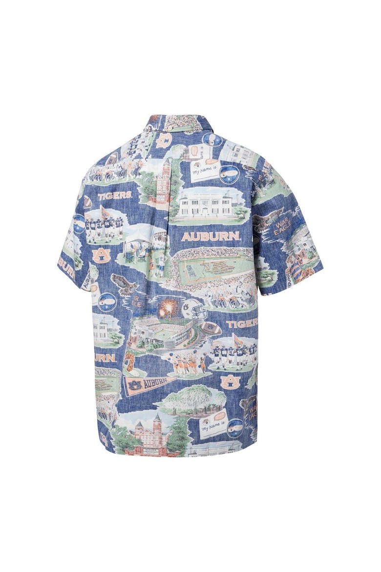 Men's Reyn Spooner  Navy Auburn Tigers Scenic Button-Down Shirt, Alternate, color, Navy