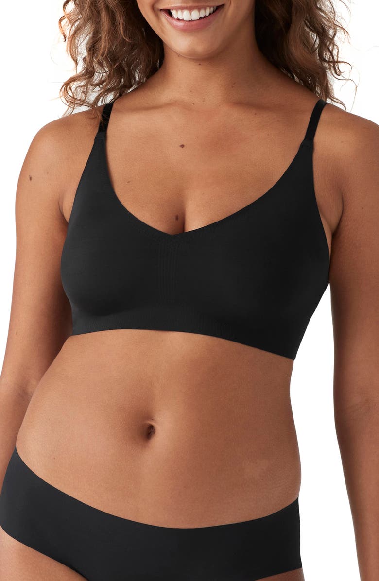 True & Co True Body Boost Convertible Bralette, Main, color, Black