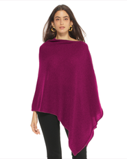 Monticelli Cashmere Pure Cashmere Textured Knit Poncho