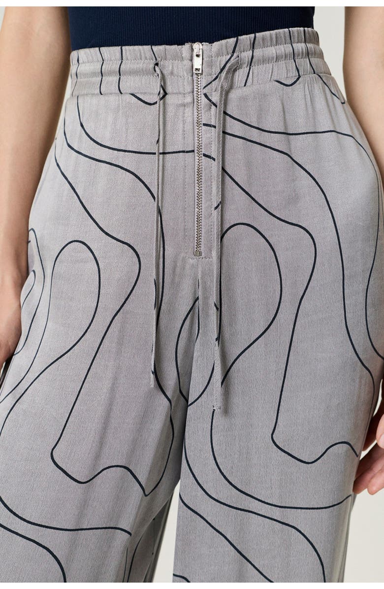 Nocturne Flowy Wide-Leg Tailored Pants, Alternate, color, Dark Grey