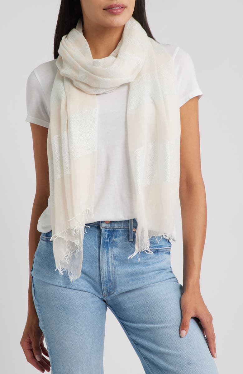 Tasha Stripe Long Scarf, Main, color, 