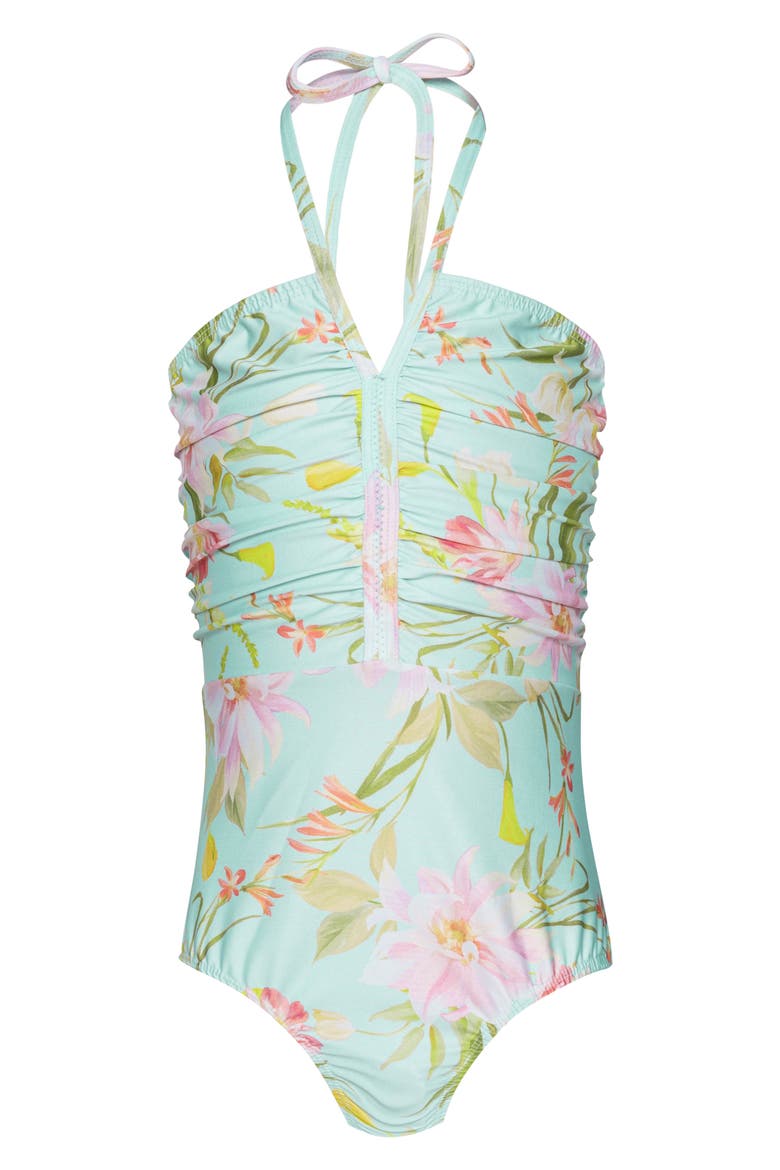 Kids' Little Jossie One-Piece Swimsuit, Main, color, PETAL PINK