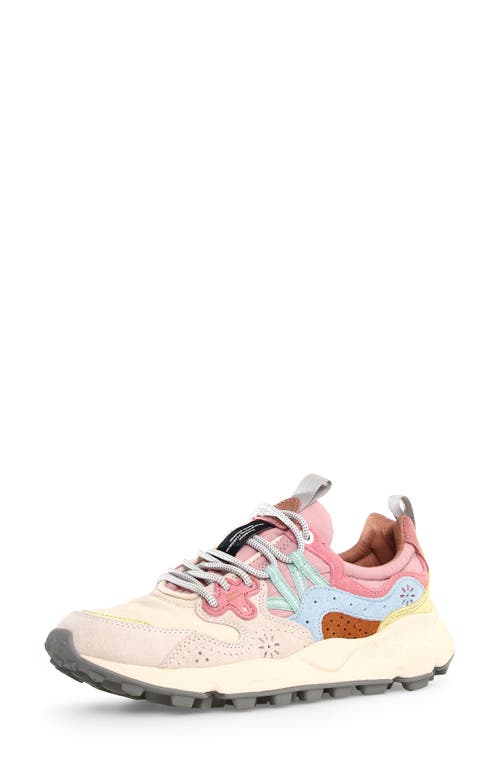 Flower Mountain Yamano 3 Sneaker In Pink/light Brown