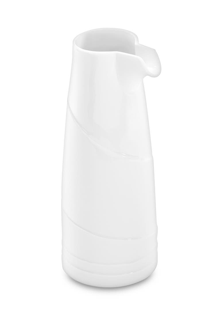 Hotel 22oz Porcelain Milk Jug, Main, color, WHITE