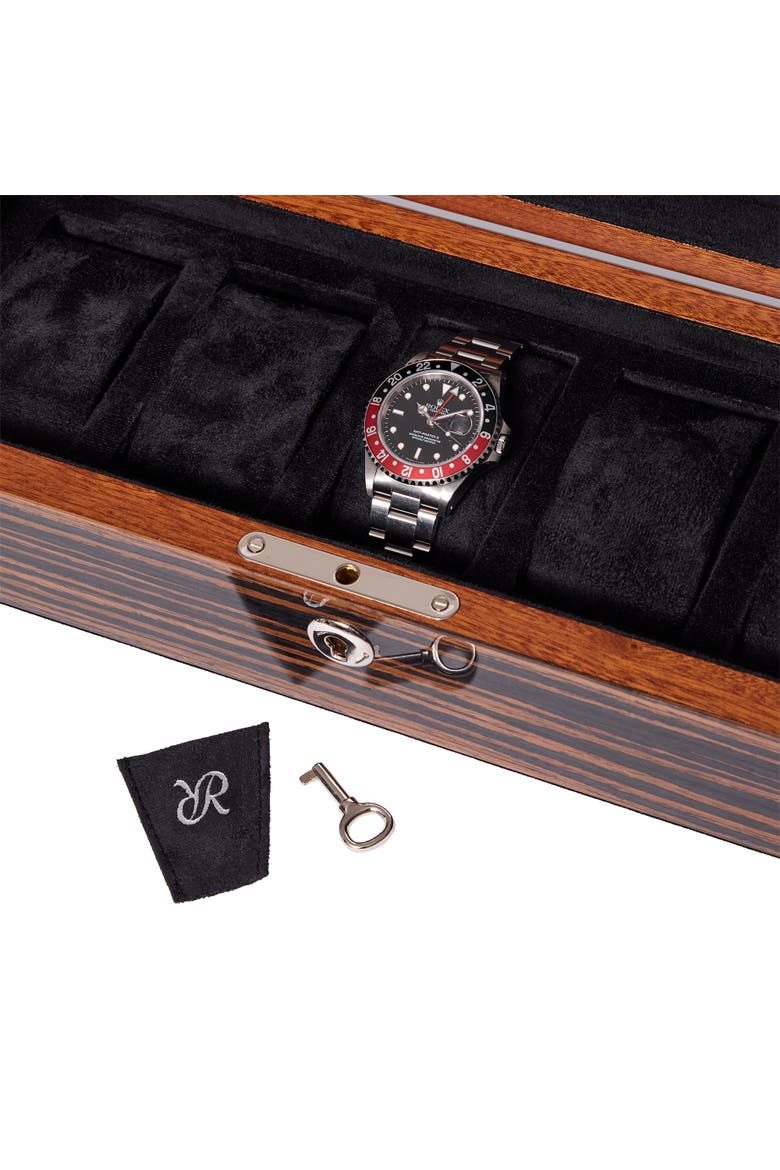 MAYFAIR FIVE WATCH BOX, Alternate, color, Brown