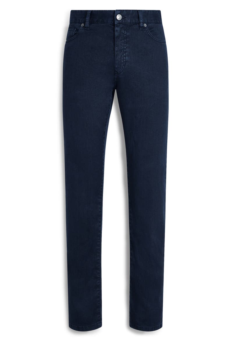 City Fit Stretch Jeans, Alternate, color, NAVY SOLID