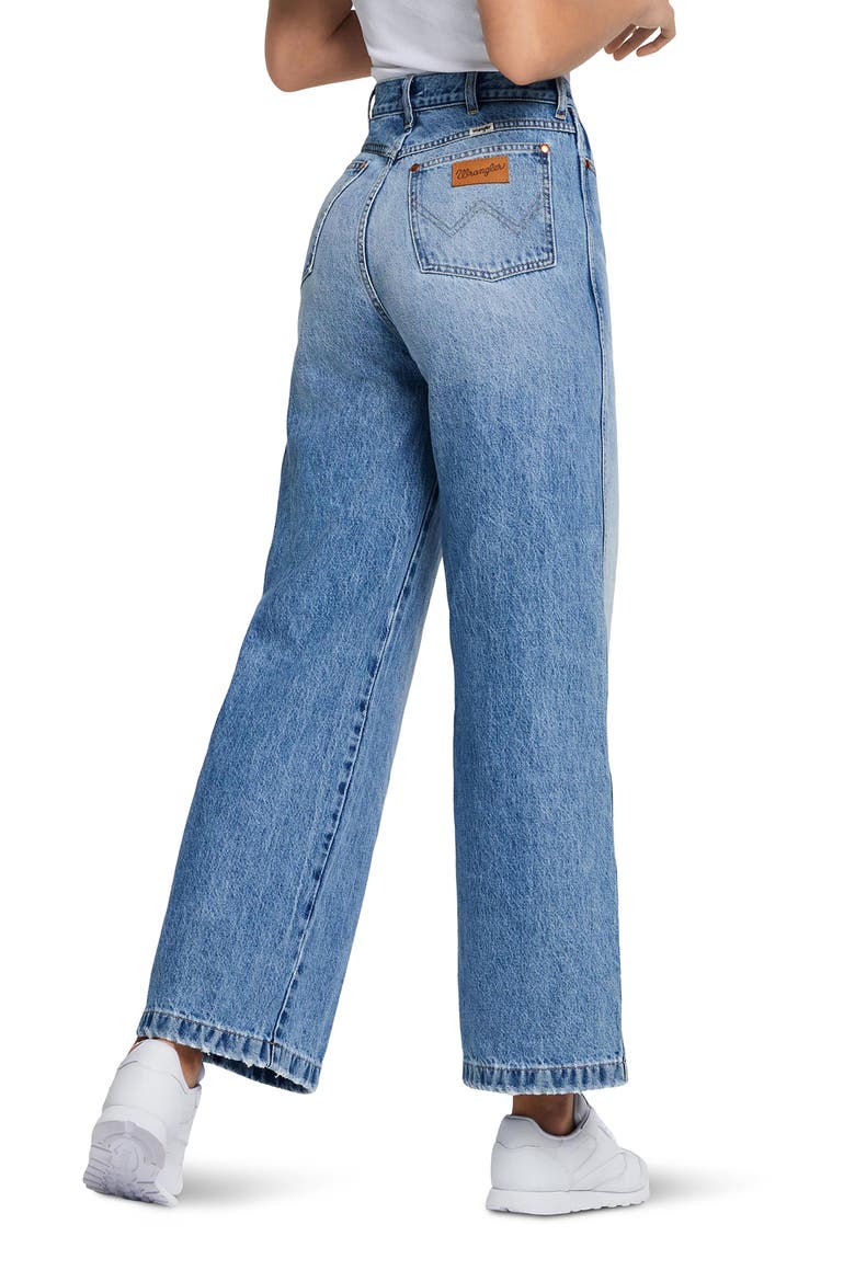 High Waist Wide Leg Jeans, Alternate, color, SUNNY