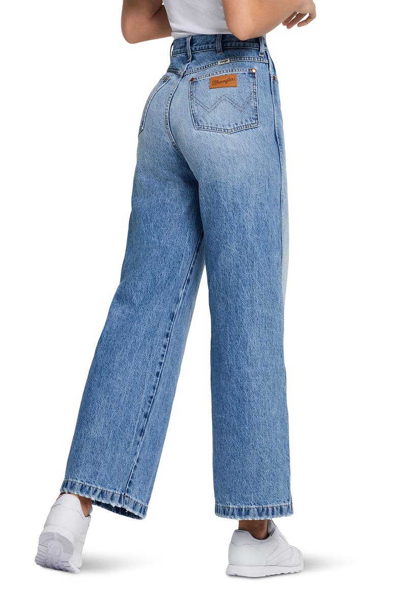 Wrangler High Waist Wide Leg Jeans, Alternate, color, 