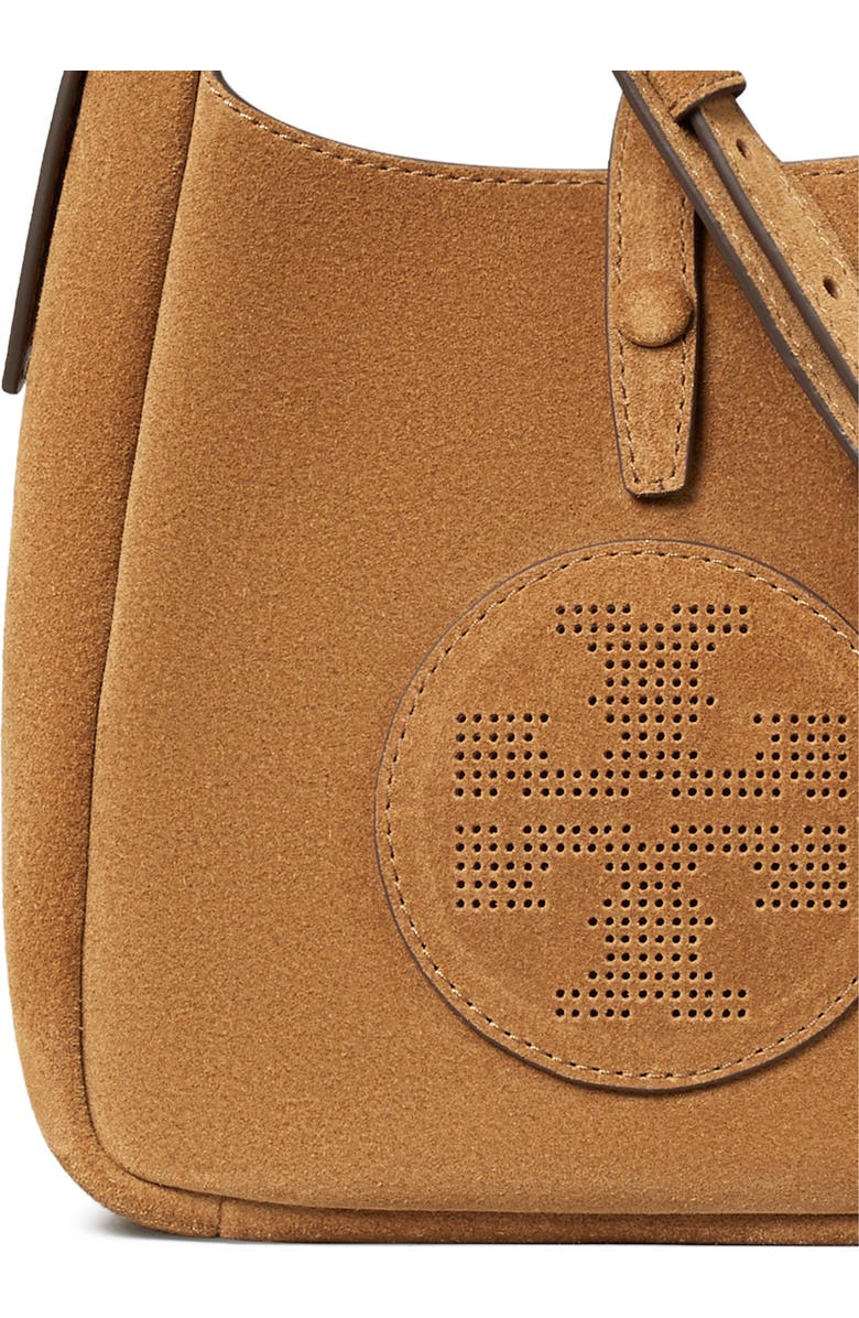 Tory Burch Miller Swing Suede Crossbody Bag, Alternate, color, Toffee