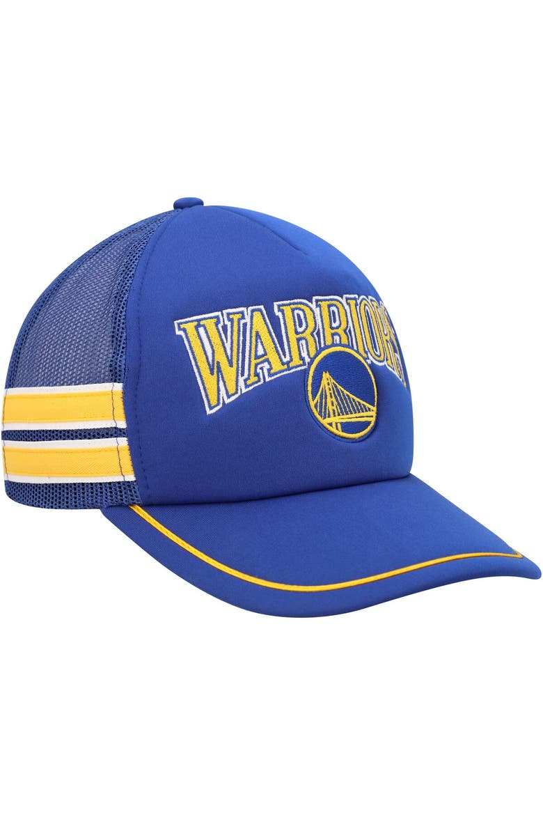 Men's '47 Royal Golden State Warriors Sidebrand Stripes Trucker Adjustable Hat, Alternate, color, Royal