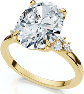 Bliss Diamond 3 1/10Ct Oval Carlie Diamond Engagement Ring 14k Gold or Platinum Lab Grown