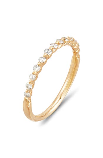 Frankie & Zoe Diamond Band Ring In Gold