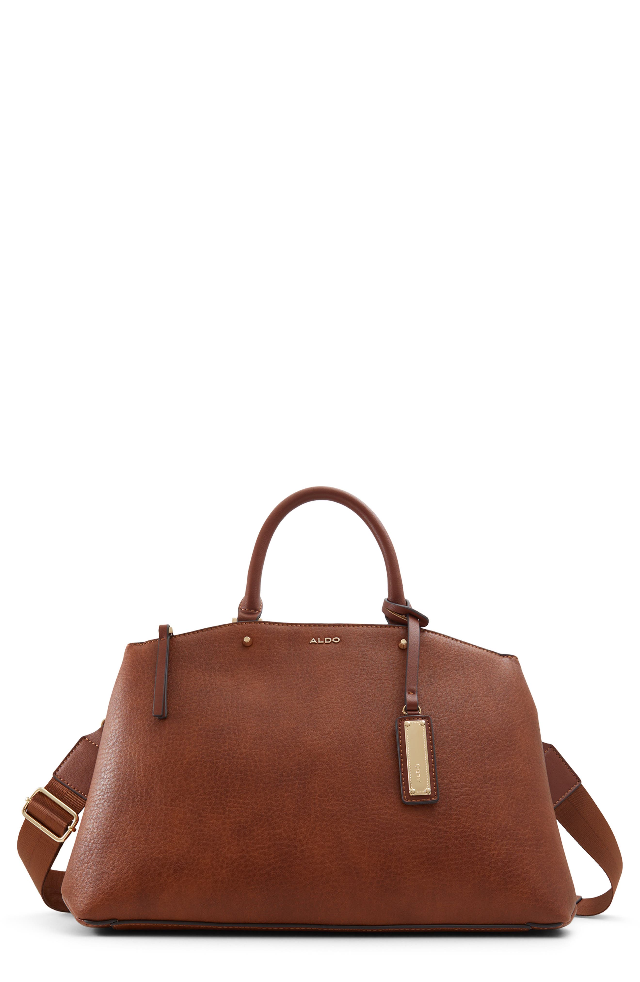 ALDO Jazzlyn Faux Leather Satchel, Main, color, 