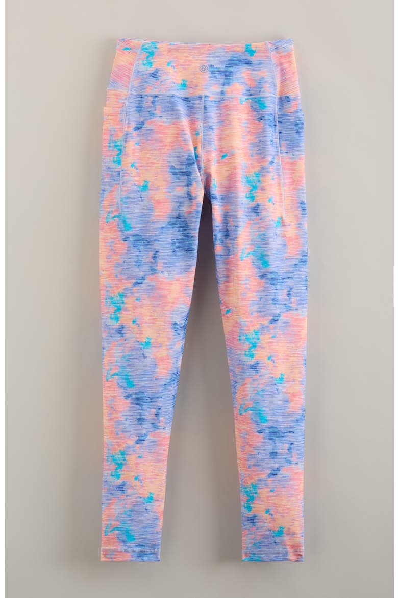 Kids' Live By High Waist Leggings, Alternate, color, PURPLE CALLUNA HIGH TIDE PRINT