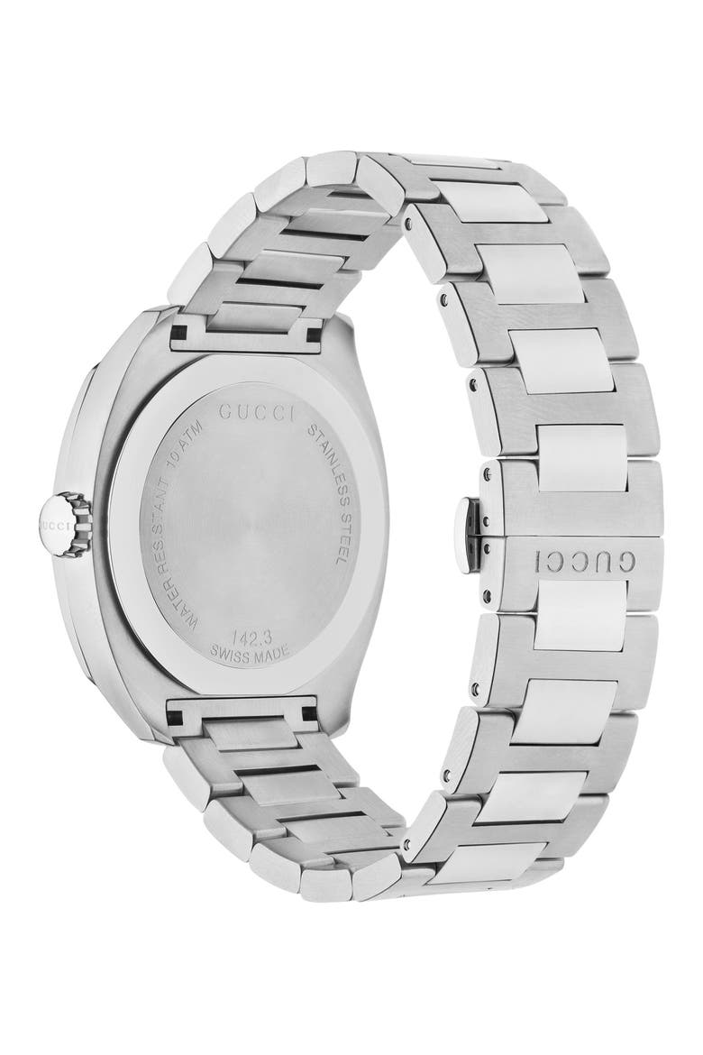 GG2570 Bracelet Watch, 41mm, Alternate, color, SILVER/ BLACK/ SILVER
