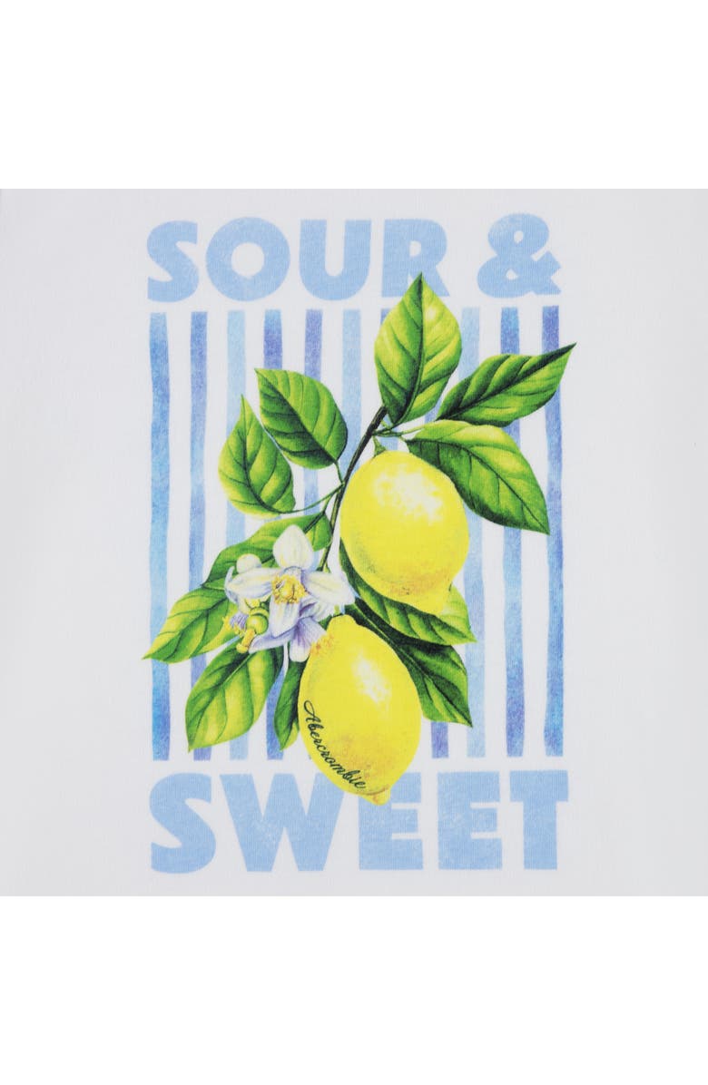 abercrombie kids Kids' Sour & Sweet Graphic Cotton Blend T-Shirt, Alternate, color, Bright White