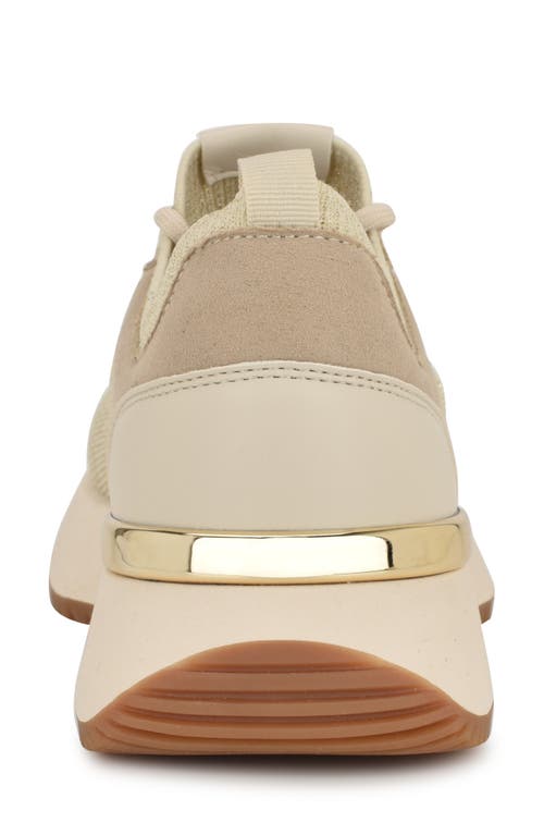 Nine West Women's Freska Casual Round Toe Sneakers In Light Natural