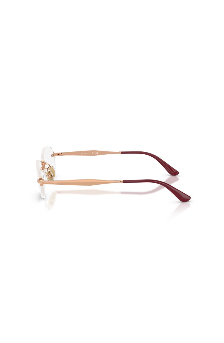 Vogue Eyewear 53mm Oval optical glasses, Alternate, color, Pink
