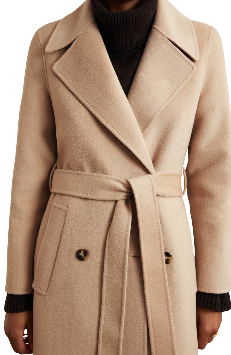 Reiss Rene Wool Blend Coat, Alternate, color, Neutral