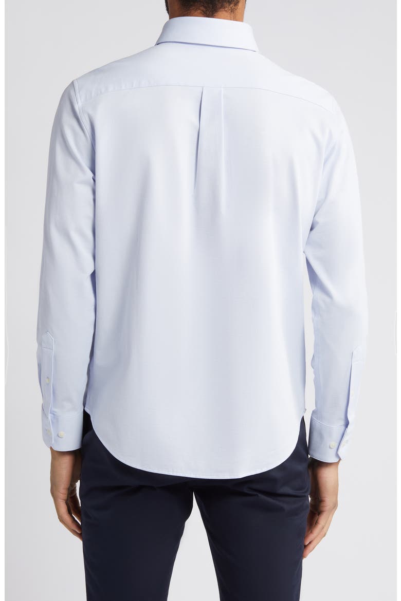 Ellis Trim Fit Solid Button-Down Shirt, Alternate, color, SKY SOLID