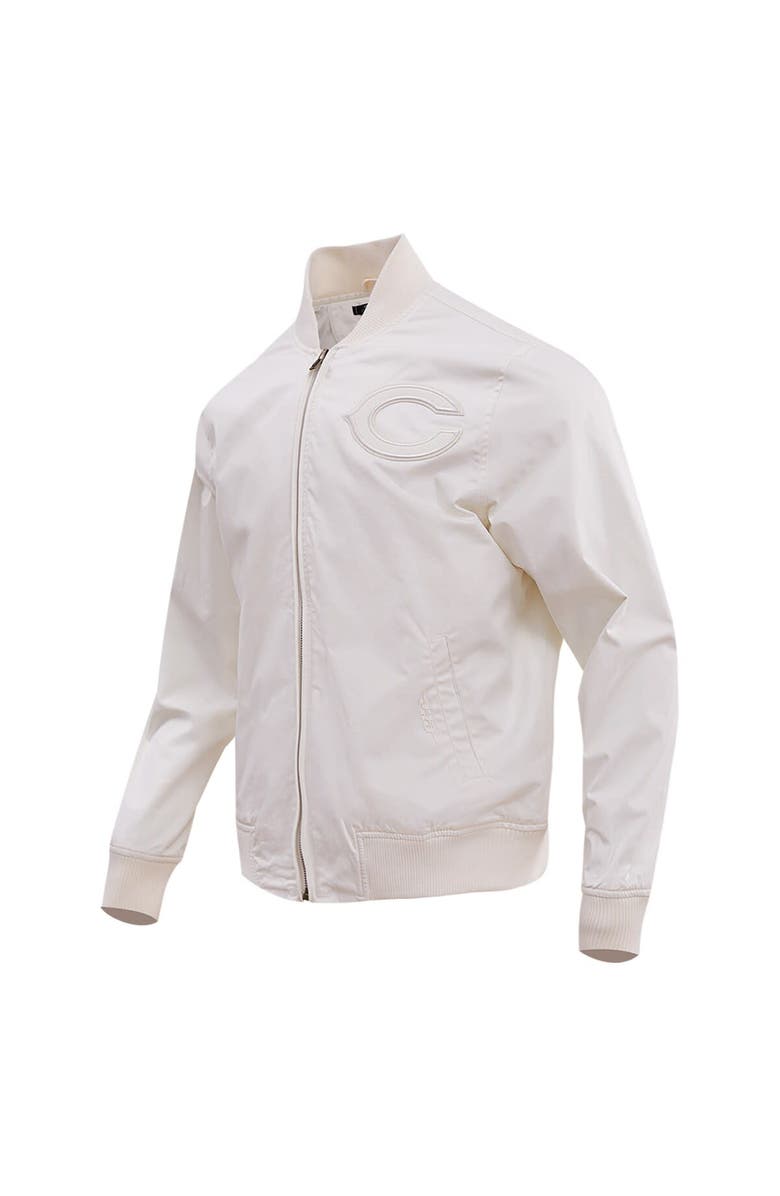 PRO STANDARD Men's Pro Standard Cream Chicago Bears Neutral Full-Zip Jacket, Alternate, color,