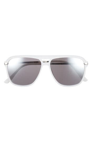 Vince Camuto Aviator Sunglasses In Transparent