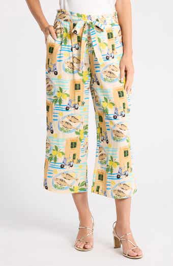 DR2 by Daniel Rainn Print Wide Leg Pants