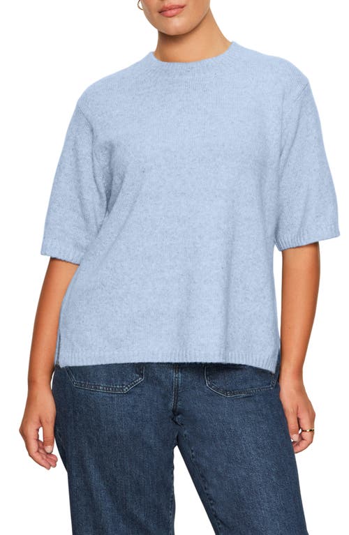 Sanctuary Short Sleeve Sweater In Blue