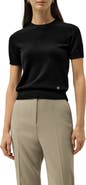 Lilysilk Women's Cashmere Fitted Short Sleeve Top