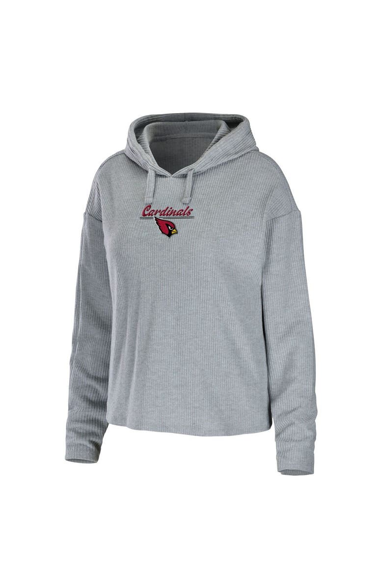 WEAR by Erin Andrews Women's WEAR by Erin Andrews Heathered Gray Arizona Cardinals Pullover Hoodie & Pants Lounge Set, Alternate, color, Heather Gray