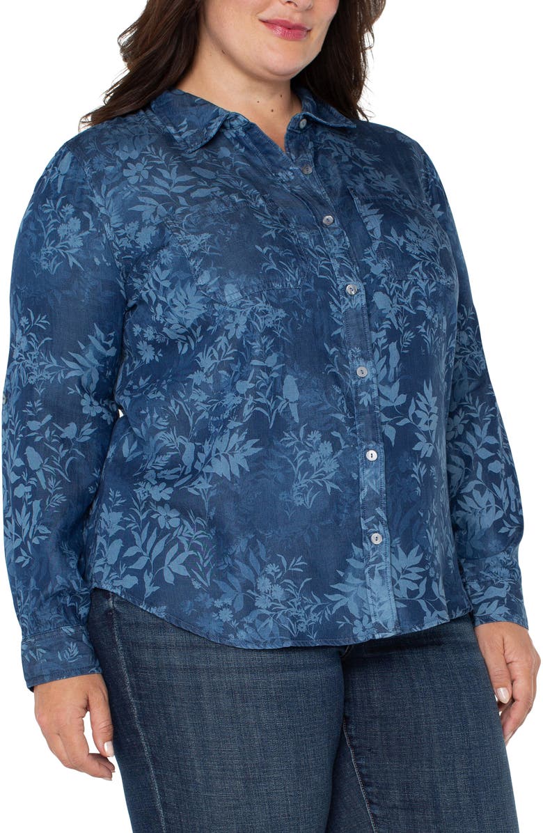 Liverpool Los Angeles Button-Up Shirt, Alternate, color,