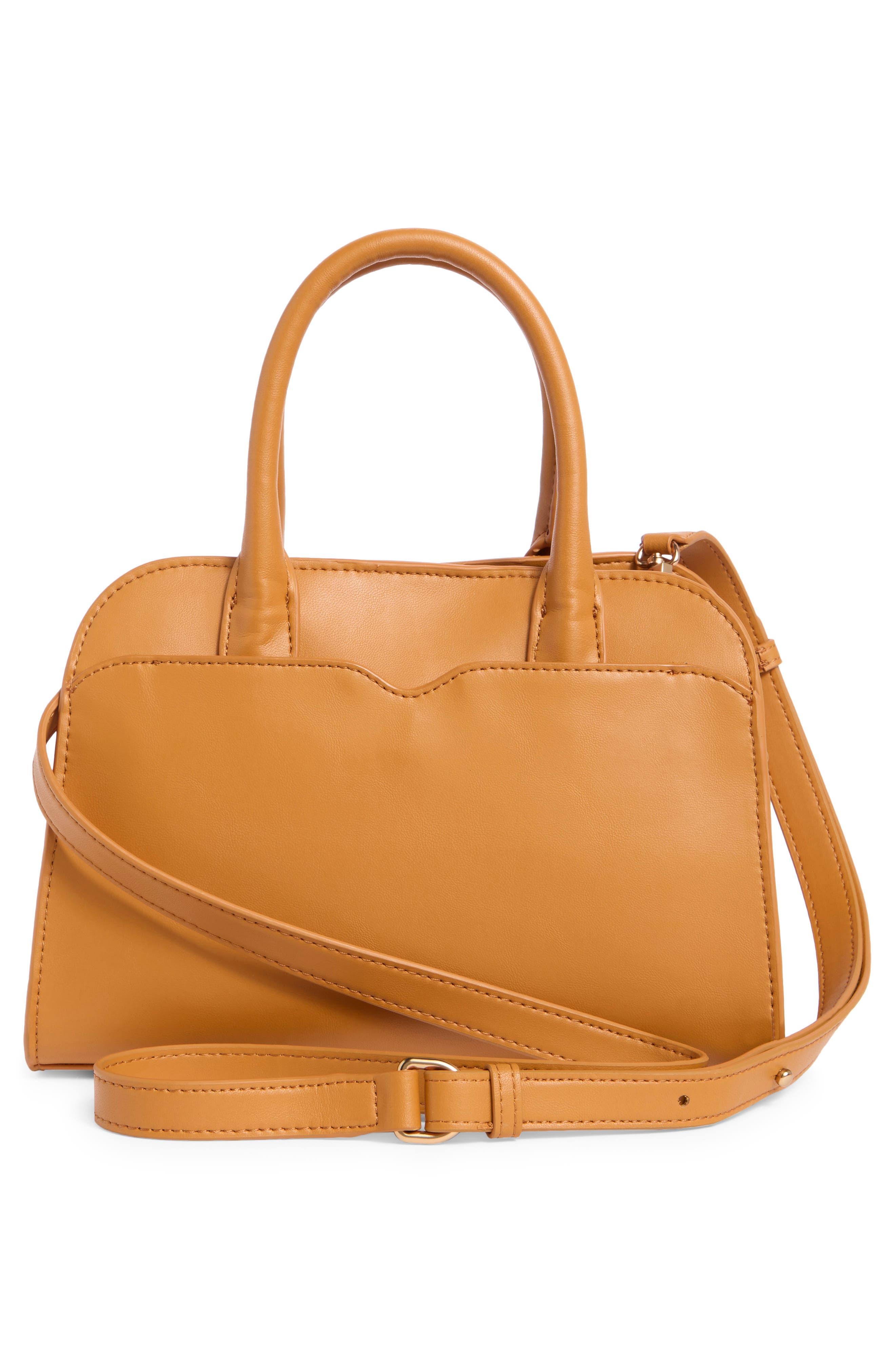 Sam Edelman Loraine Small Bowler Satchel Bag, Alternate, color, French Mustard
