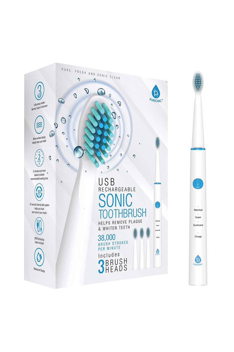 USB Rechargeable Electric Toothbrush, Alternate, color, Multicolor