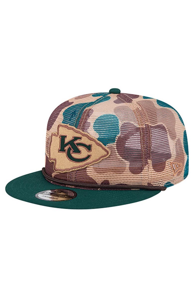 New Era Men's New Era Camo Kansas City Chiefs Duck Camo 9FIFTY Snapback Hat, Main, color, 