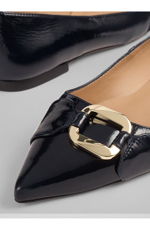 Lk Bennett Ethel Pointed Toe Flat In Black