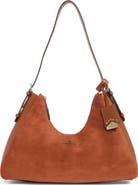 London Fog Faux Suede Shoulder Bag