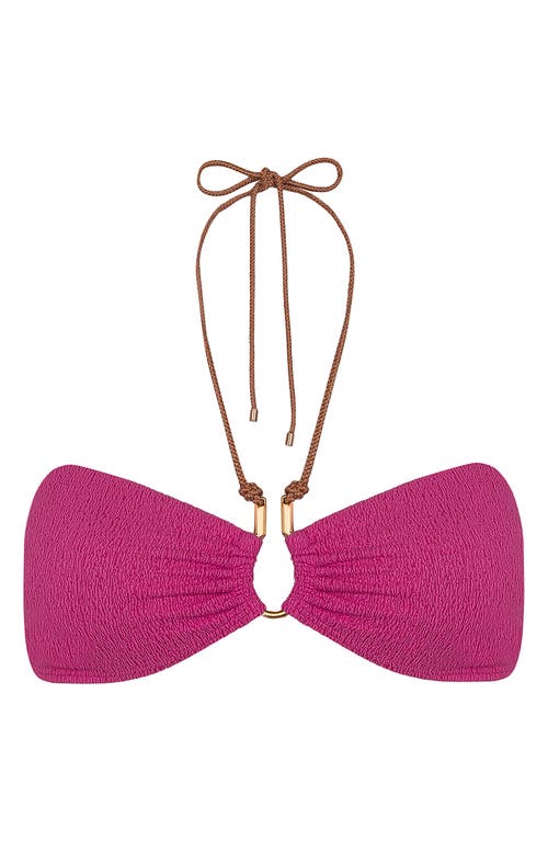 Vix Paula Hermanny Firenze Diane Bandeau Bikini Top In Pink