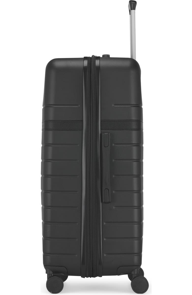 bugatti Lisbon Hardside Check-In Large Luggage with Expansion, Alternate, color, Black