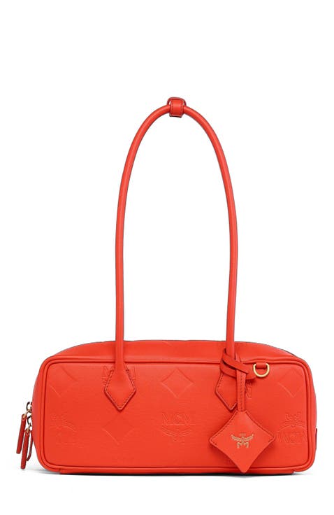 Aren Shoulder Bag in Maxi Monogram Leather