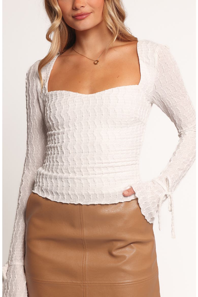 Amina Sweetheart Neck Top, Main, color, WHITE