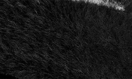 Nike Plush Faux Fur Headband In Black
