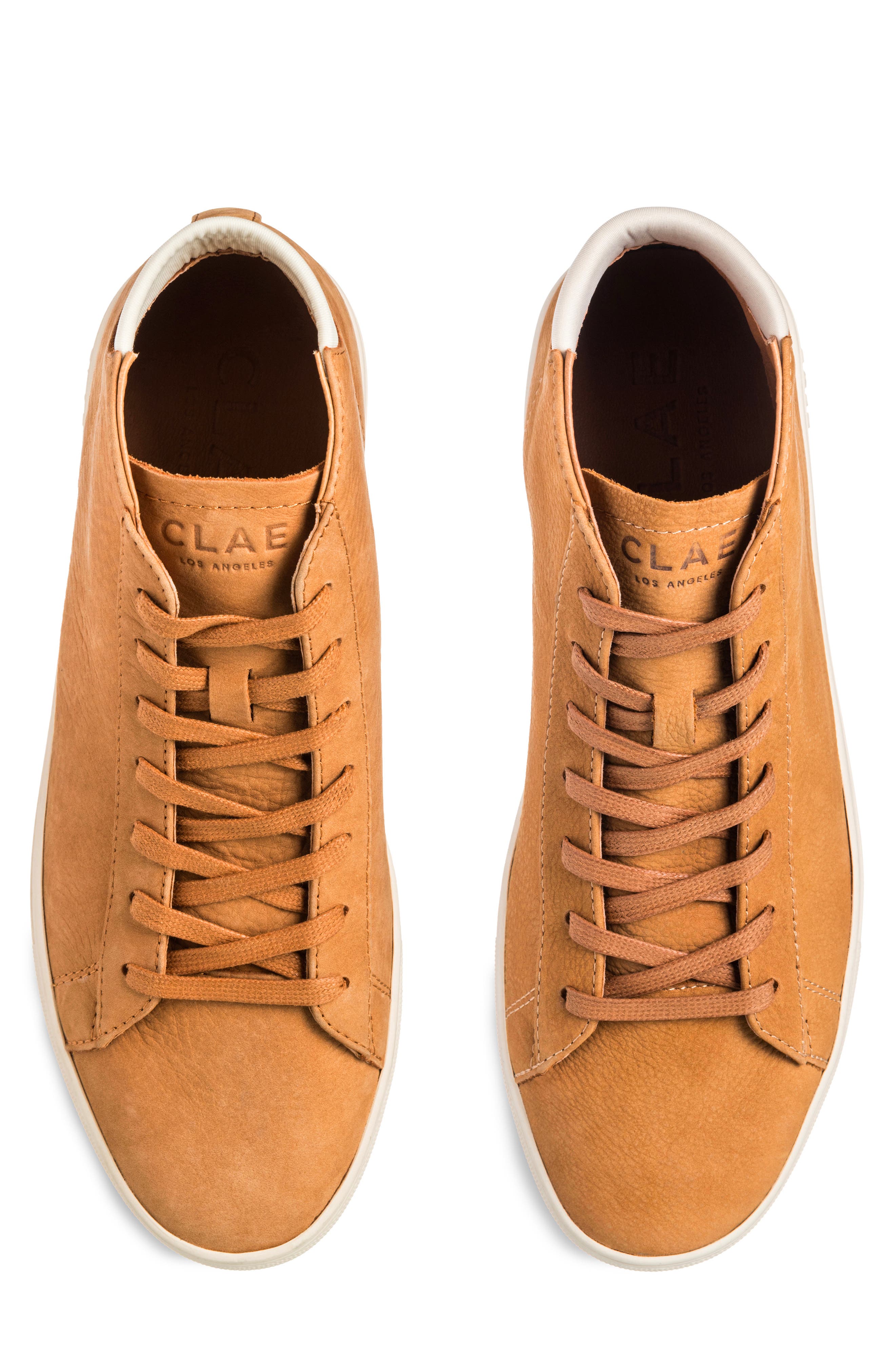 Bradley Leather Mid Top Sneaker, Alternate, color, WHEAT NUBUCK