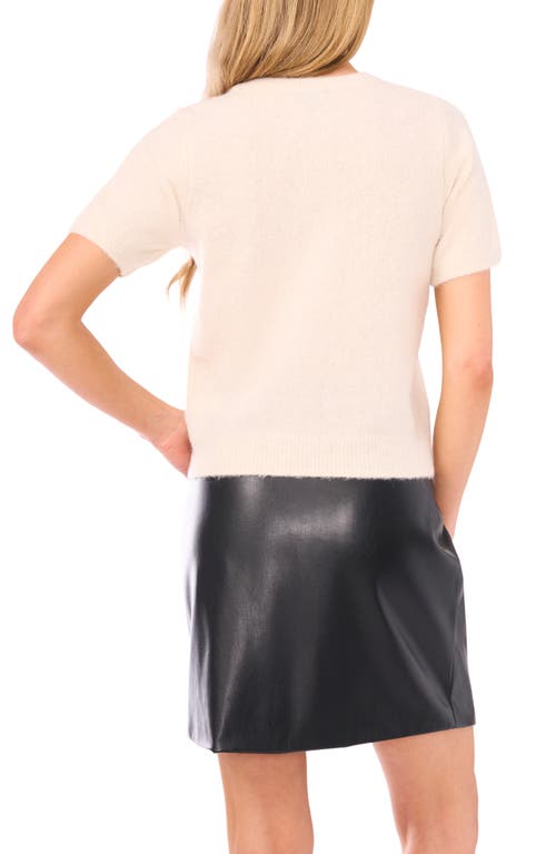 Halogenr Halogen(r) Short Sleeve Crewneck Sweater In Pink